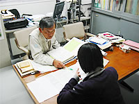 就職担当による指導
