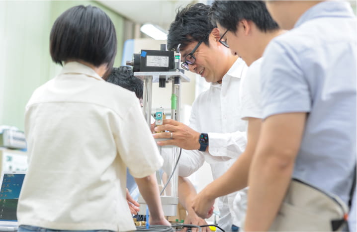 実験中の様子
