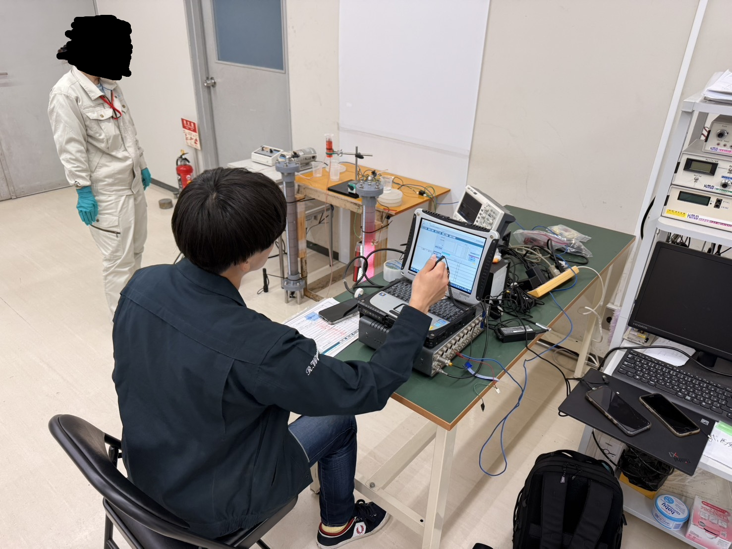五洋建設の技術研究所にて実験しました@栃木