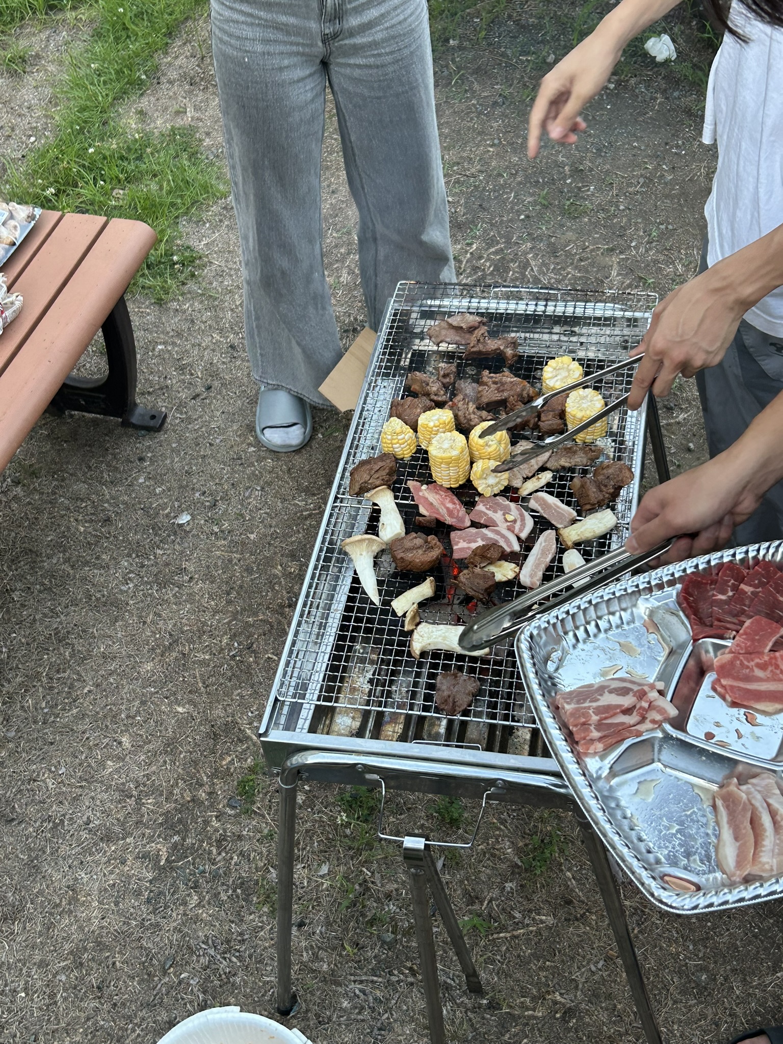 研究室BBQの様子